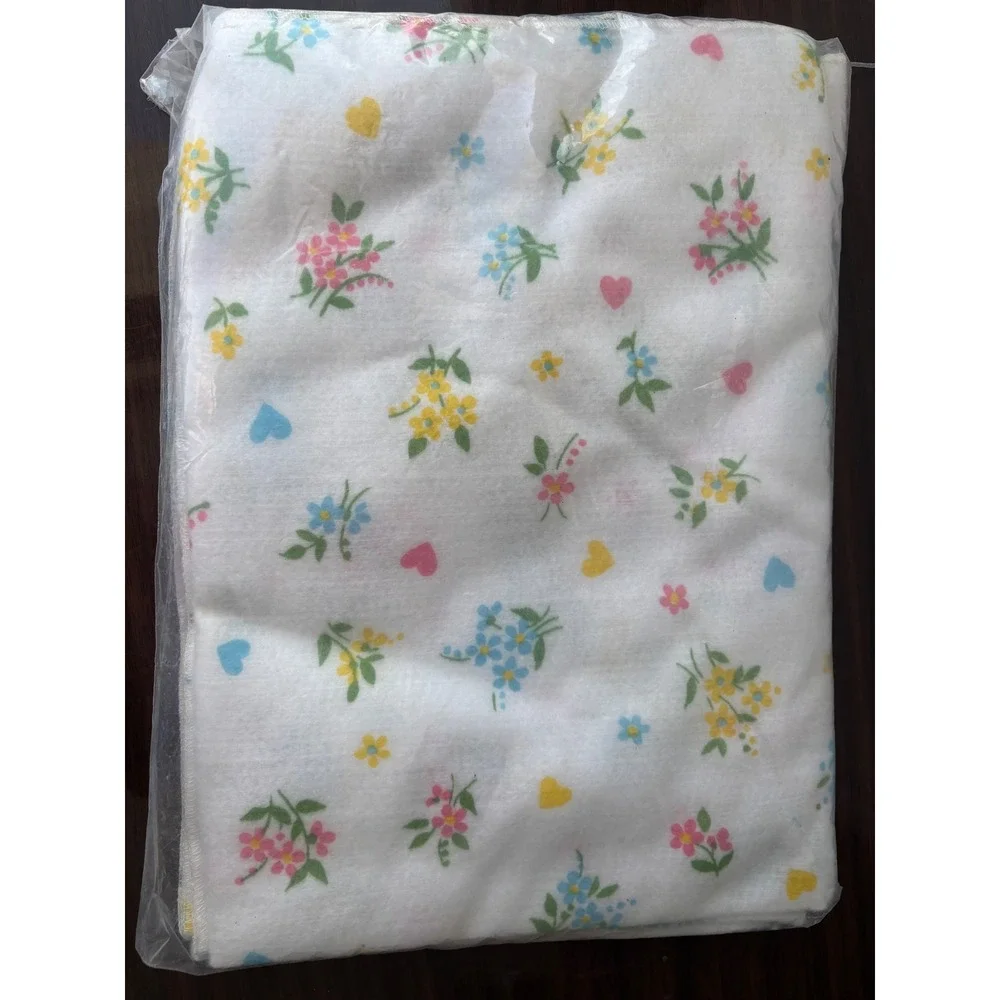 Vintage Bunny Esmond Chatham Bunny Posies Receiving Blankets 2 Pack Floral 30x40